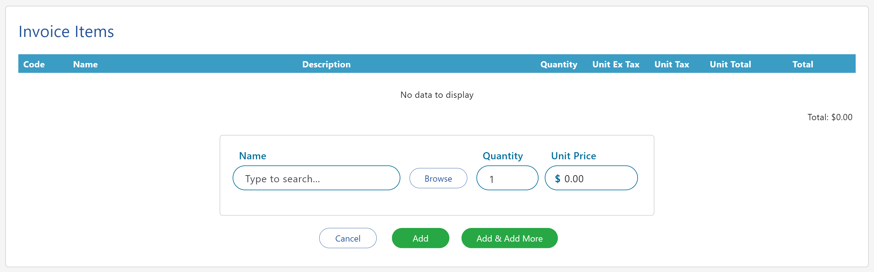 Practice Master Pro patient invoice items