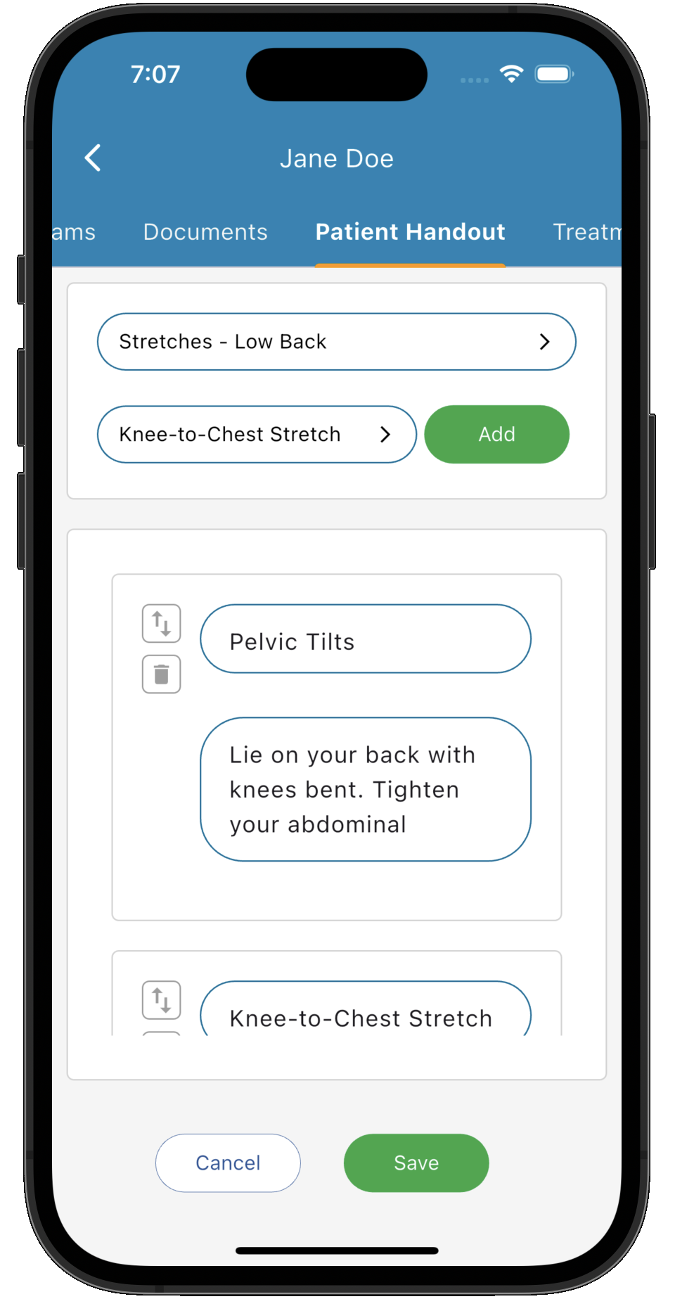 Practice Master Pro patient notes with a personalised handout